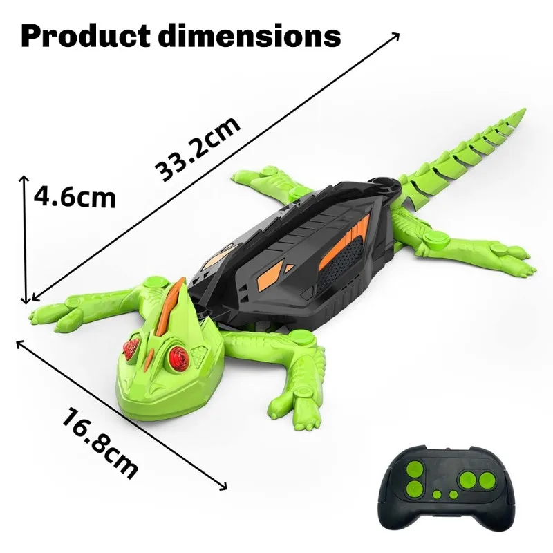 

A19Q-Gecko Wall Climbing Rechargeable Remote Control Animal, Fun Interactive Gecko Wall Climbing For Kids, For Boys