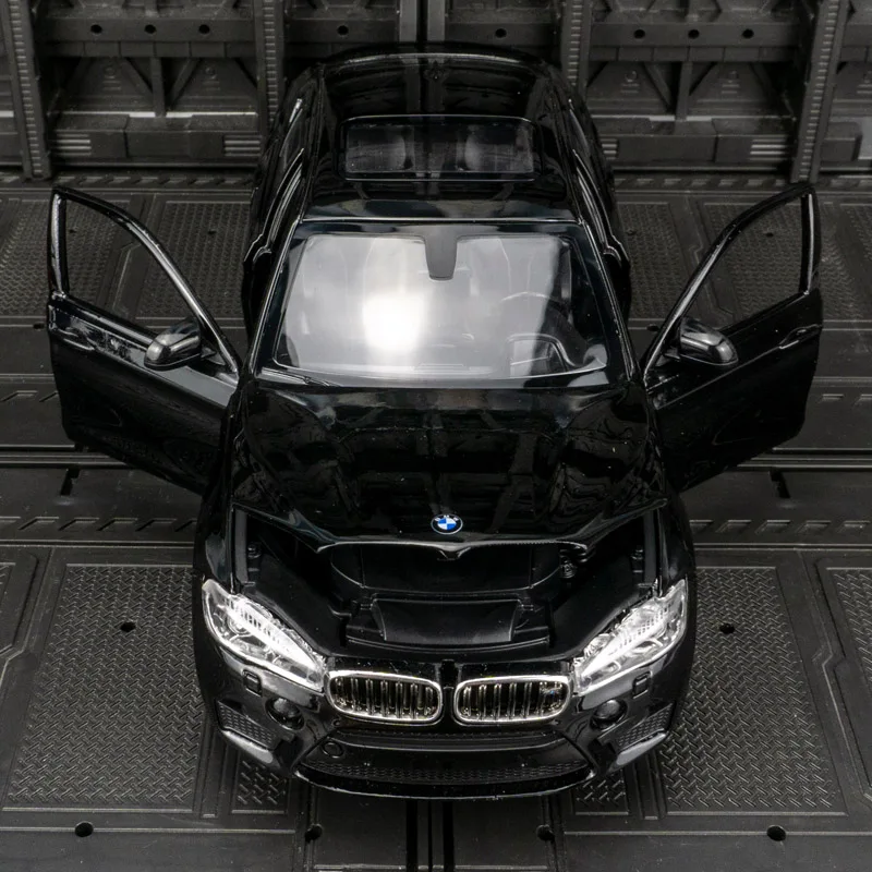 rastar 1:24 BMW X6M coche en miniatura de aleación vehículo todoterreno puertas y capó estáticos se pueden abrir detalles ricos, mano de obra fina