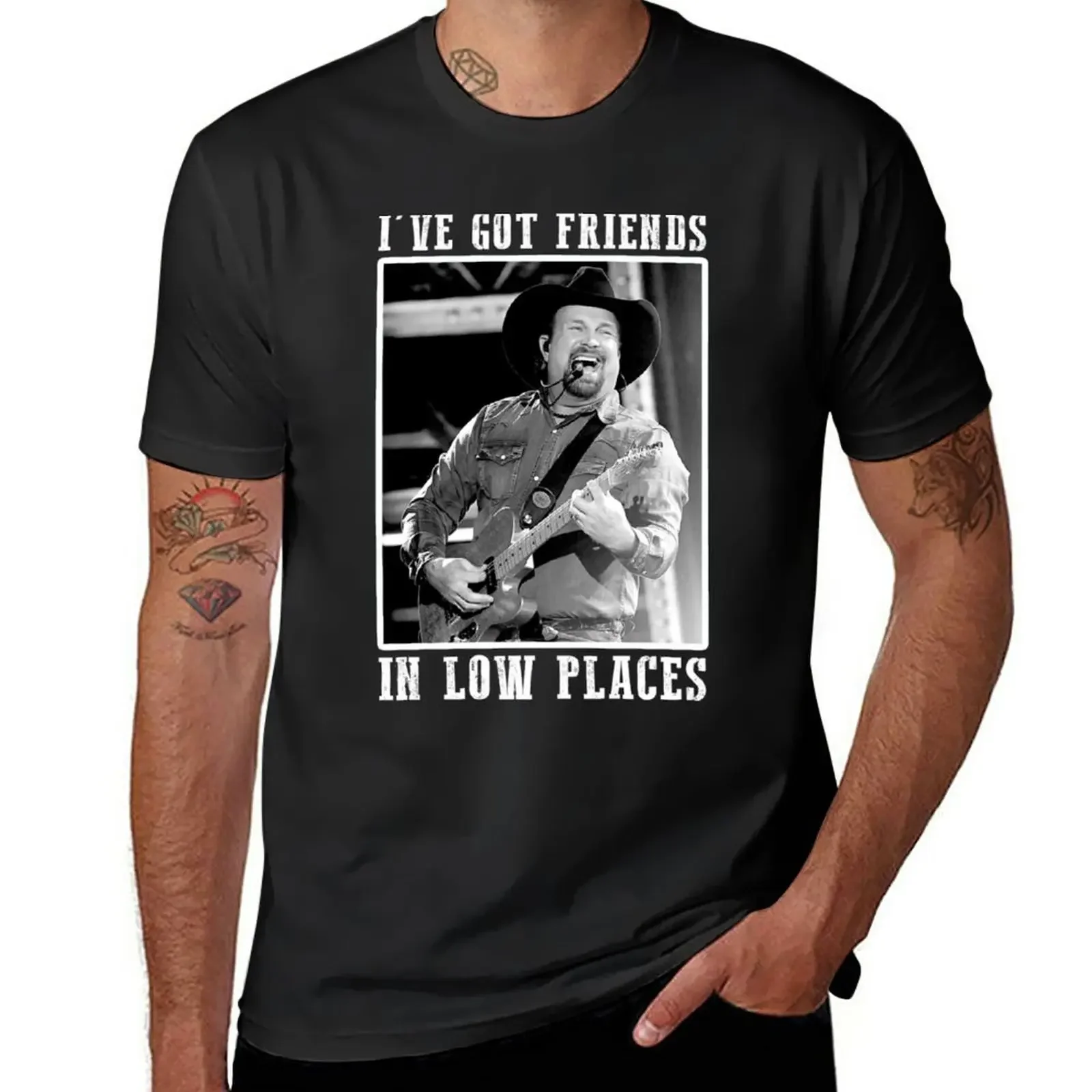 New Got Friends In Low Places Essential T-Shirt custom t shirts design your own quick drying t-shirt men t shirts