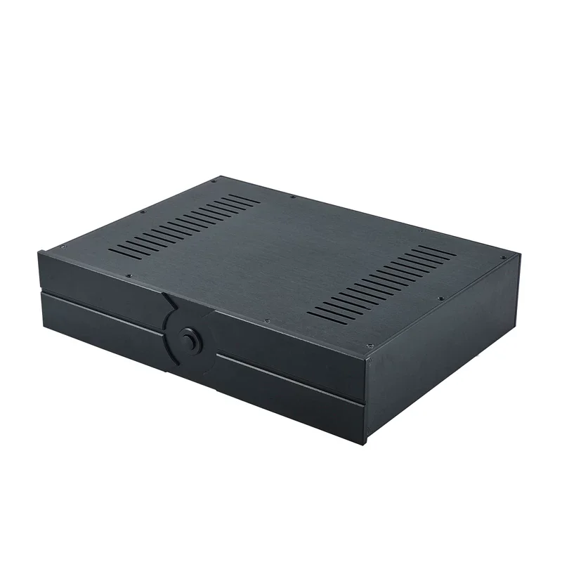 Hezhi Audio 425*90*312mm All Aluminum Audio Amplifier Chassis DIY Power Amplifier Case Shell