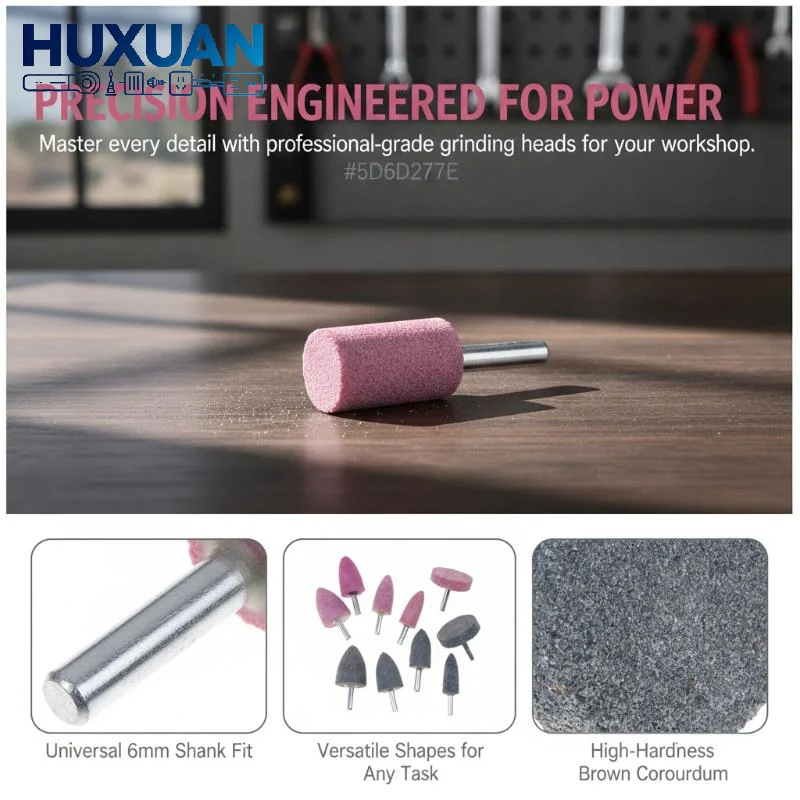 Metal Grinding Stone Set Wear Resistant Polishing Sanding Kit for Rust Removal Deburring DIY Hobby Metal Grinding Work