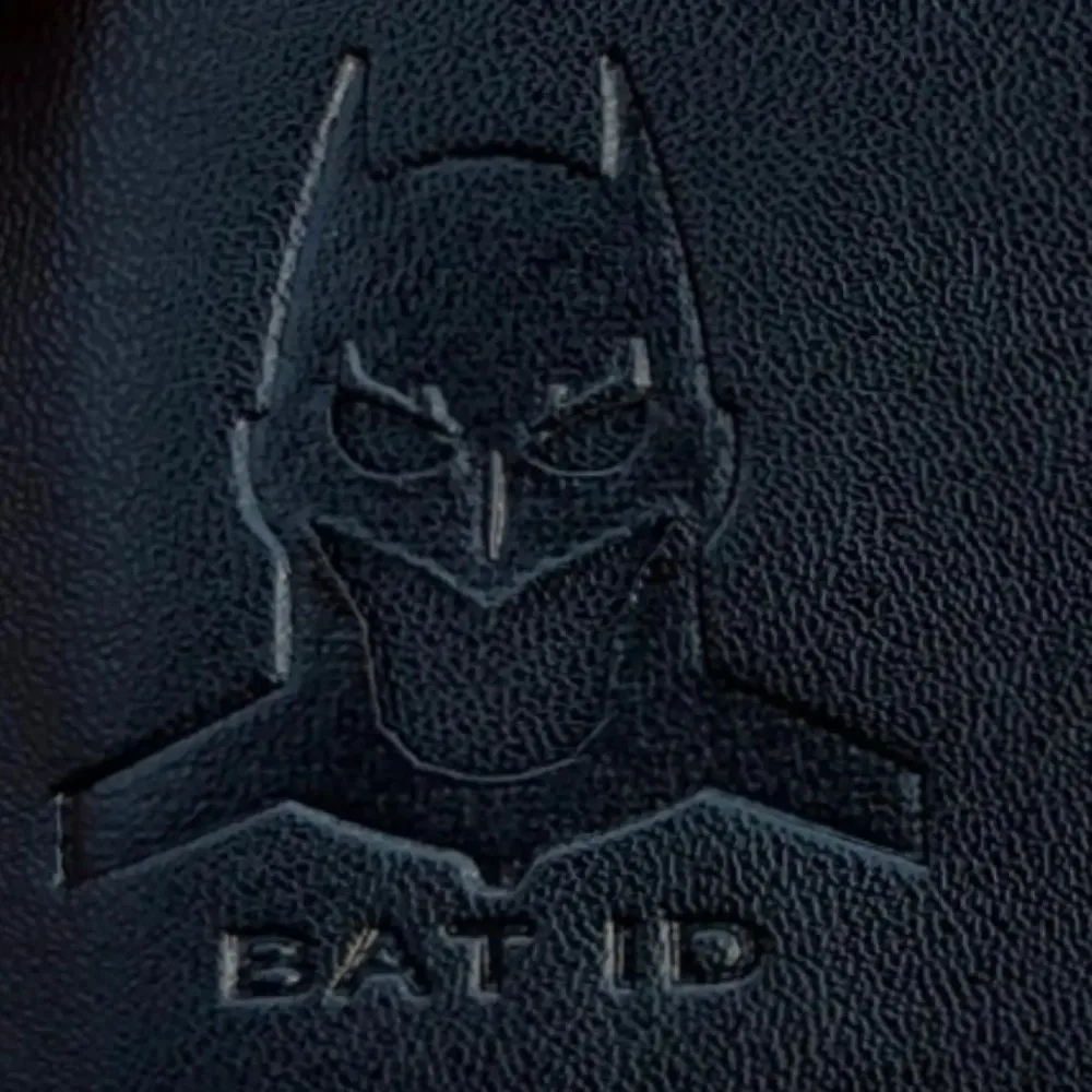 محفظة Bat ID، محفظة جلدية رفيعة لحمل البطاقات مع قناع بطل السوبر هدية للأب والابن والصديق والزوج وأعياد الميلاد