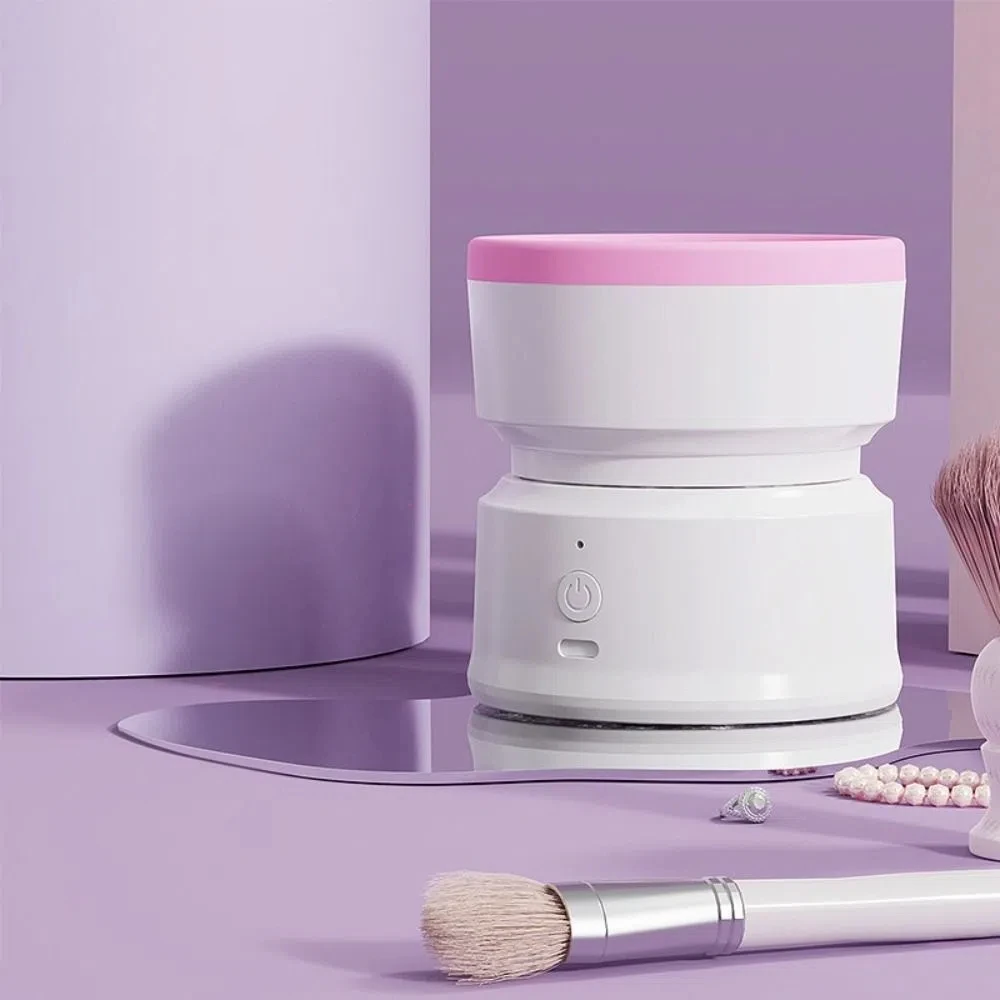 

Electric Makeup Brush Cleaner Machine Portable USB Lazy Cleaning Brush Tool Automatic Silicone Brush Scrubber for Brush Cleaning