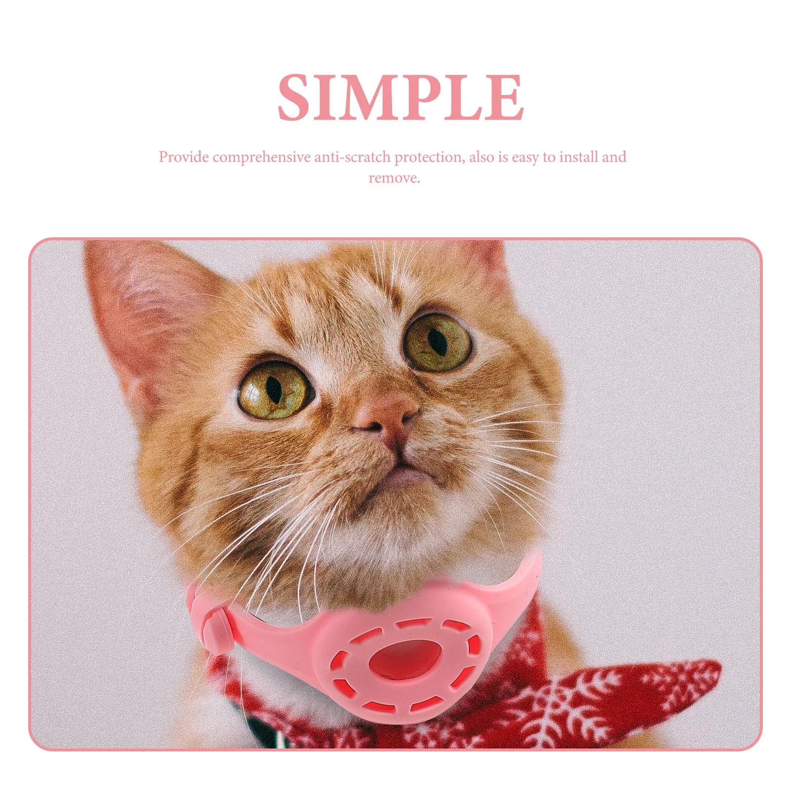 

Silicone Protective Cover For Pet Collar Shockproof Anti-Collision Durable Wear-Resistant Easy Install Compatible With