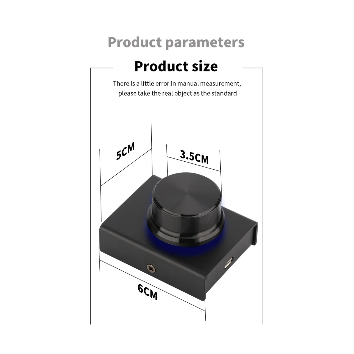 USB Computer Volume Controller Multimedia PC Speaker External Audio Volume Control Adjust Knob Replacement Accessories