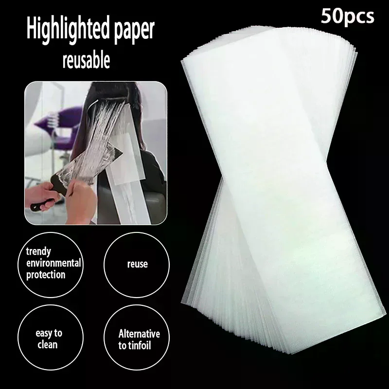 /YOV/Pack Of 50 Pieces Isolation Paper Barbershop Isolation Paper For Picking And Dyeing Hair Color Isolation Paper A