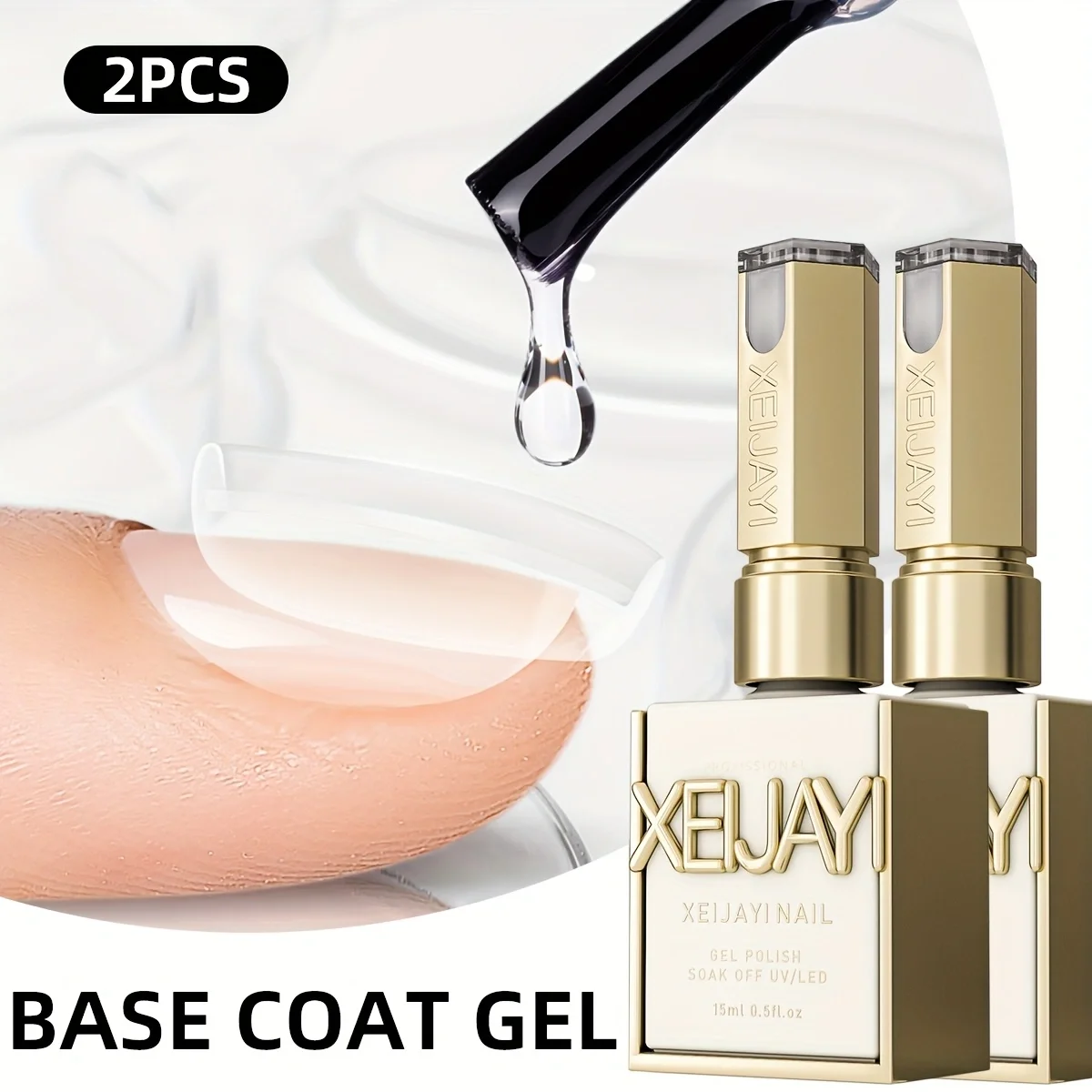 15ml Glazen Top Coat Langdurige Heldere Rubberen Top Coat LED UV Versterken Nagels Hoogglans Top Afwerking Gel nagellak