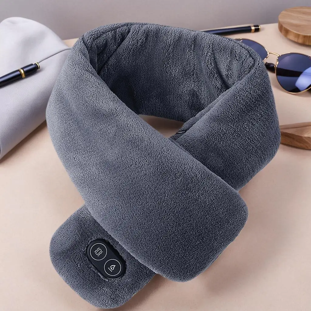 

3-Temperature Heated Scarf, USB Rechargeable Soft Winter Neck Warmer for Cycling, Skiing, Camping, Outdoor Activities & Travel