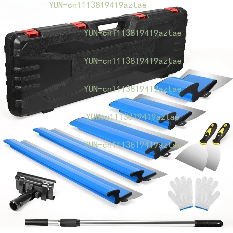 5pcs/set Putty Scraper Tool 15/25/40/60/80cm Drywall Skimming Flexible Blade Knockdown Spatula