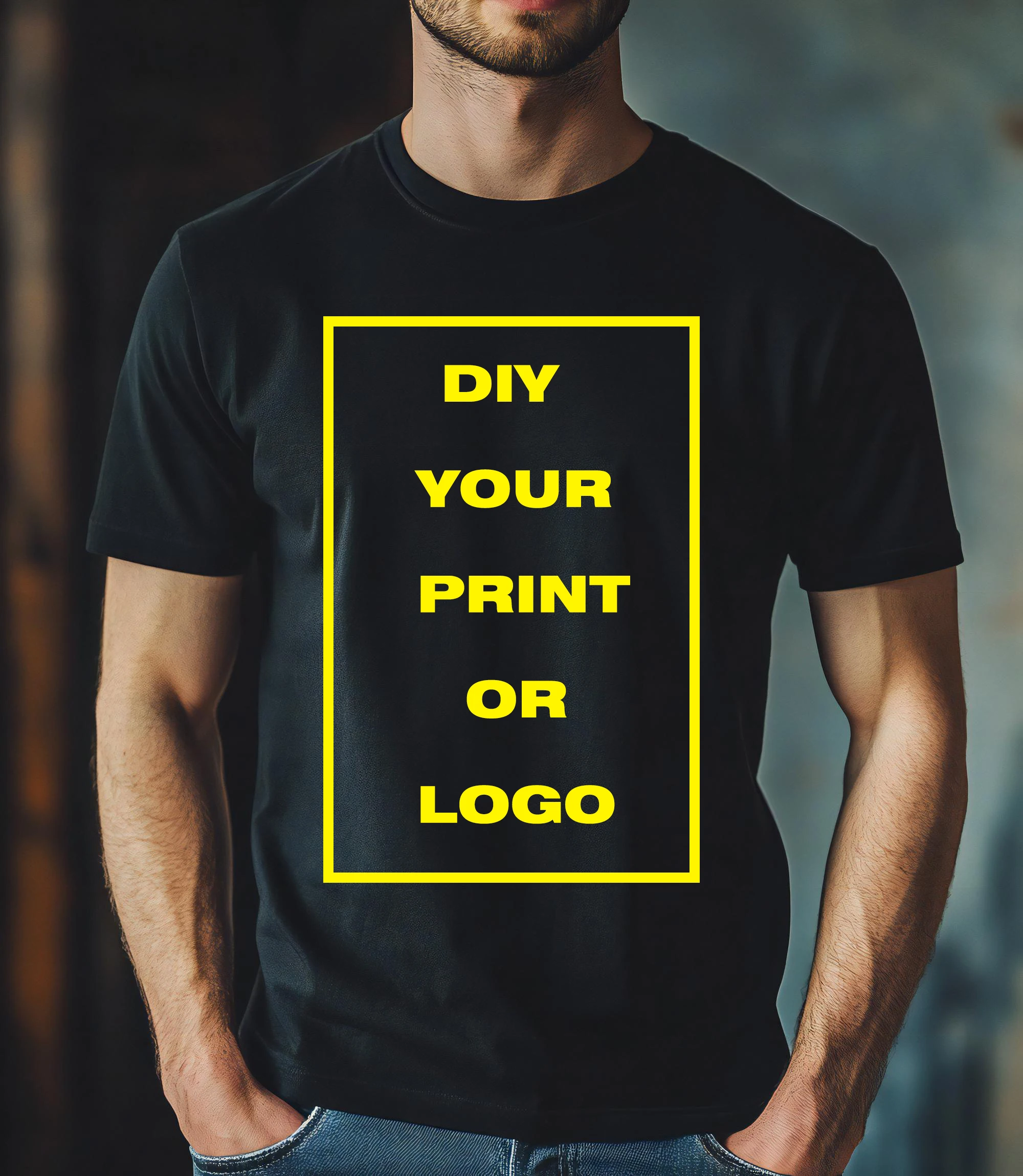 

Customized Printed Leisure T Shirt Tee DIY Your Own Design Like Photo Or Logo Black White Cotton Fashion Custom Men's Tops