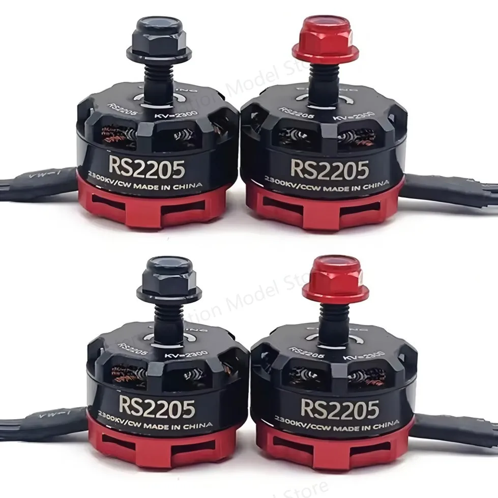Brushless Motor RS2205 2300KV CW/CCW Aircraft Model Four Axis Mark4 5-Inch 5045 for 2-6s 20A/30A FPV Racing Quadcopter ESC Drone