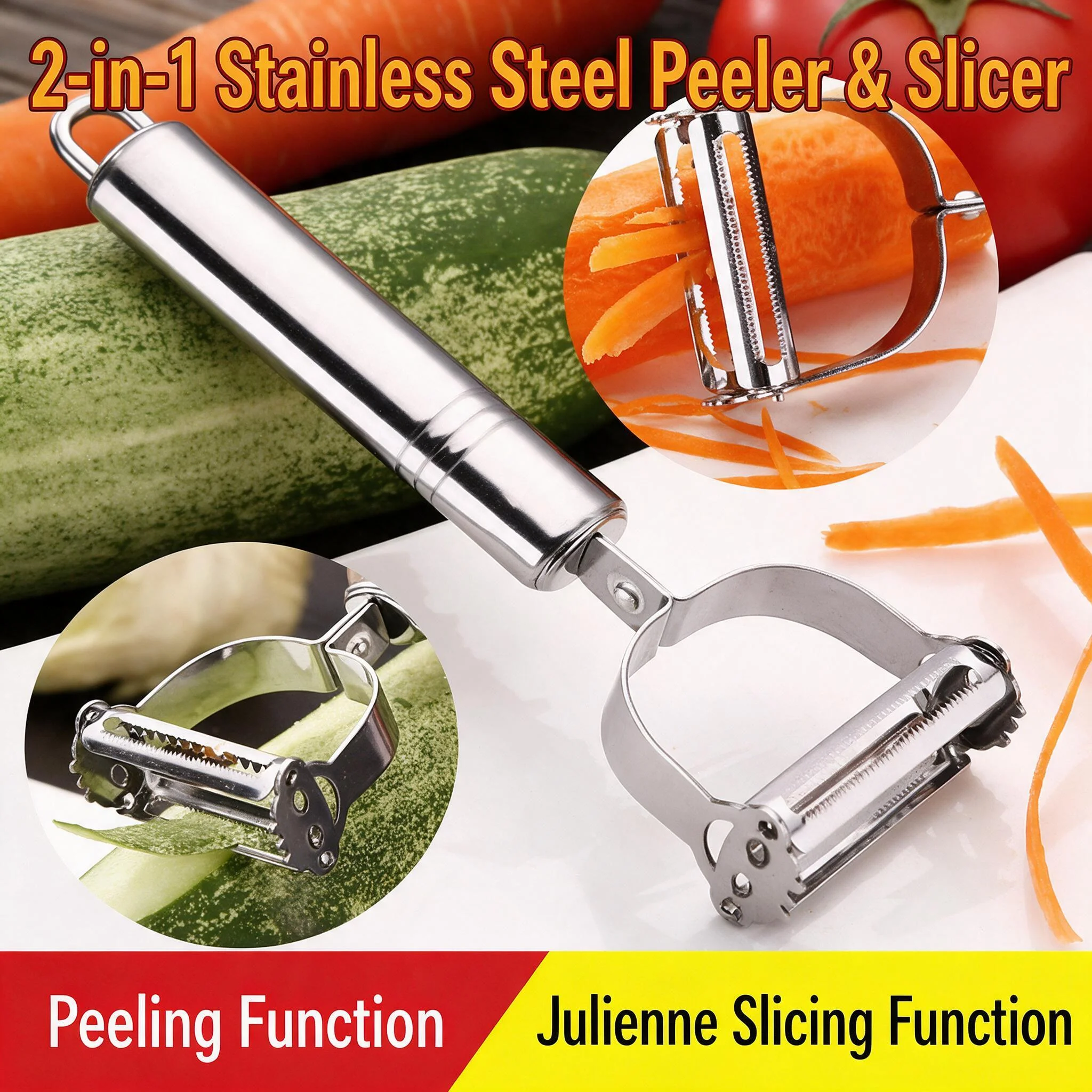 1pc Stainless Steel Vegetable - Meal Prep With Potatoes ulasan dan harga