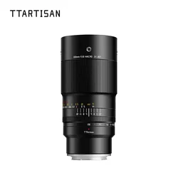 TTArtisan Full Frame 100mm F2.8 Macro 2X Camera Lens do fotografii owada z Sony E A6400 Fuji X GFX Canon R EF Nikon Z F L