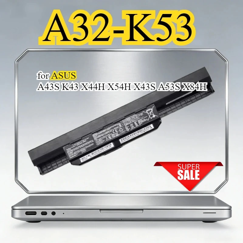 

A32-K53 Rechargeable Battery Compatible for ASUS A43S K43 X44H X54H X43S A53S X84H