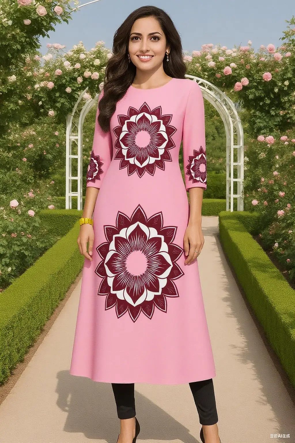 فستان كورتة مريح عصري للنساء المسلمات بحاشية مقطوعة أنبوب مستقيم عباية عرقية غير رسمية فستان نسائي عباية عباية تركية #1