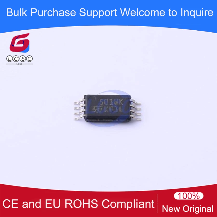 

M95010-WDW6TP Serial SPI bus EEPROM With High-speed Clock 2.5V~5.5V 1Kbit 20MHz TSSOP-8 Memory IC 501WK 10Pcs/Pack