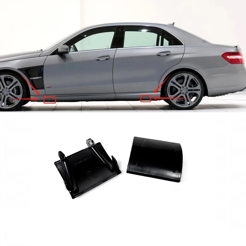 For Mercedes Benz W212 2009-2012 Front Rear Mud Flaps Splash Guard Accessories Front/Rear Left/Right Flap Jack Cover Plugs Black