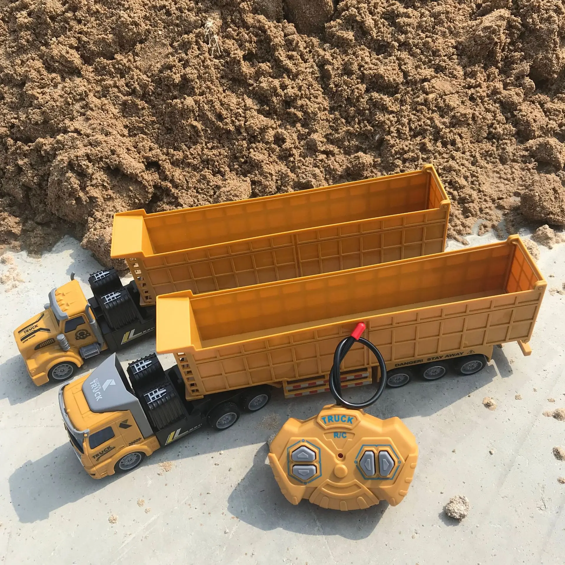 1:48 RC Engineering Truck Semi-Trailer Heavy-Duty Transport Container Vehicle Remote Control Dump Truck Simulation Toys for boys