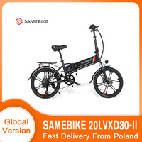 SAMEBIKE 20LVXD30-II E-Bike 48V 10.4AH Folding Bike Built-in Battery Electric Bike 20-Inch Tire Aluminum Alloy Bicycle