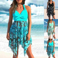 2023 Summer Regular Tankini New Design Printed Women's Swimwear Two Piece Swimwear Bikini Set Beach Wear Swimwear Swimwear Set