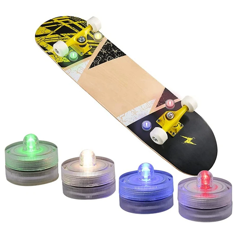 ELOS-Skateboard Lights,12Pcs Colorful LED Skateboard Underglow Lights Up,Easy Installation Longboard Light Or Scooter Light