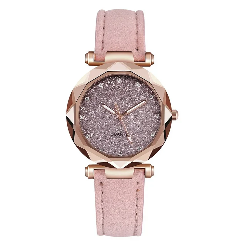 WOKAI high quality fashion casual ladies strap Quartz watch Student girl glow-in-the-dark waterproof clock retro