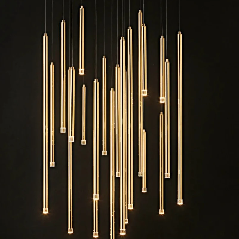 

Modern Creative Meteor Chandelier Suitable Living Room Staircase Attic Villa Hotel Lobby Hanging Lamp Indoor Lighting Fixtures