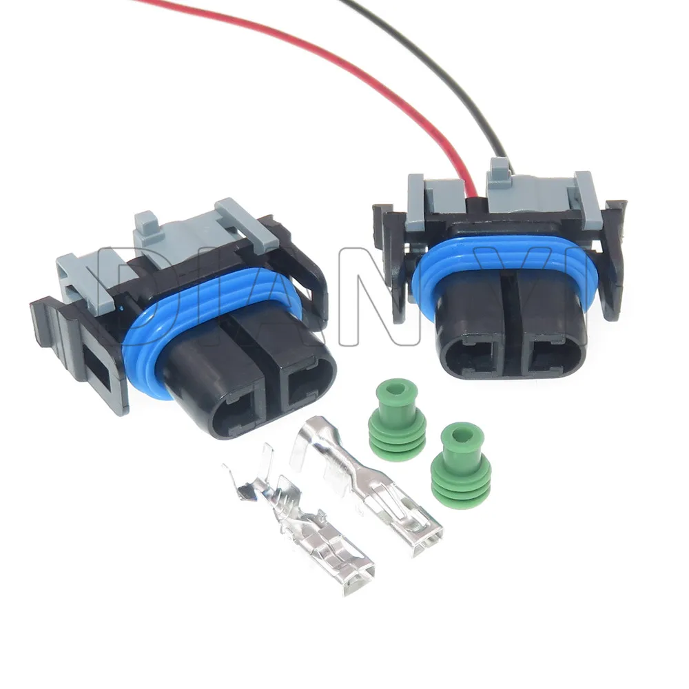 1 Set 2 Way Waterproof Auto Headlight Plug MG652520-2 MG652520 MG632506 AC Assembly H11 H8 881 Lamp Light Socket