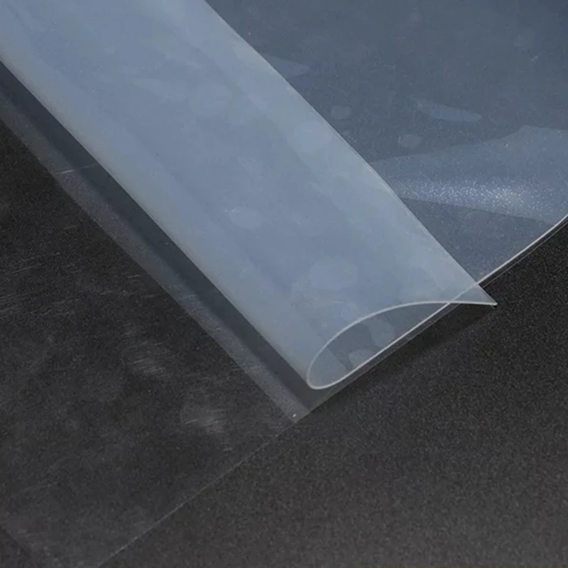 Thin Silicone Sheet 0.1/0.2/0.3/0.4/0.5/0.6/0.8/1mm Thick Transparent Rubber Heat Resistant Silica Film 1pcs Customize