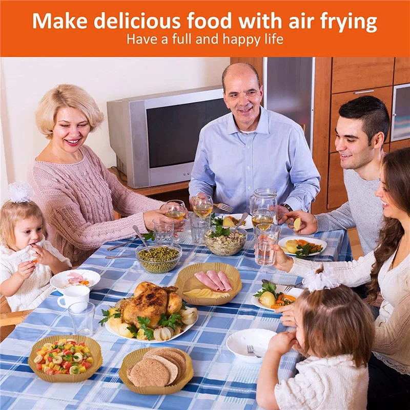 BAAM-Вкладыши для аэрофритюрницы, одноразовая бумага, 130 шт. антипригарные квадратные вкладыши из пергаментной бумаги, для выпечки, обжарки в микроволновой печи