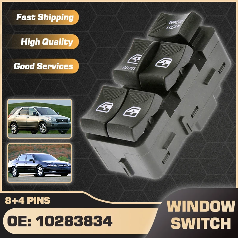 

10283834 Electric Power Car Window Master Switch For Buick Rendezvous 2002-2007 Chevrolet Impala 2000-2005 10413253 10422427