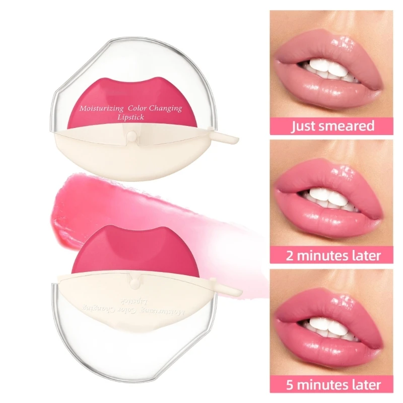 อุณหภูมิเปลี่ยนสีลิปสติก Lip Balm Moisturizer Plumping ลิปสติก C1FF