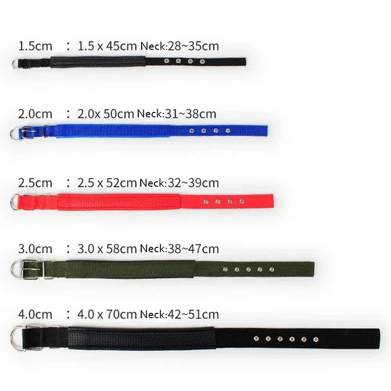 الياقات الصلبة طوق الكلب النايلون للكلاب الصغيرة والمتوسطة والكبيرة تيدي كيجي بيتبول بولدوج بيغل #5