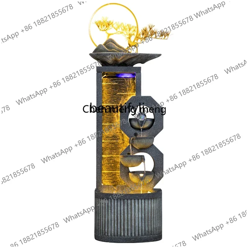 zS173z54Family Flowing Water Ornaments Circulating Water Entrance Living Room Fish Tank Rockery Waterscape Fish Pond