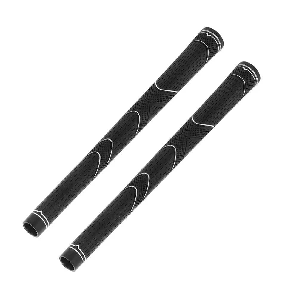 

2pcs Golf Club Grips High Elasticity Rubber Non-Slip Training Grip Comfortable Handle For Long Practice Indoor Outdoor Use