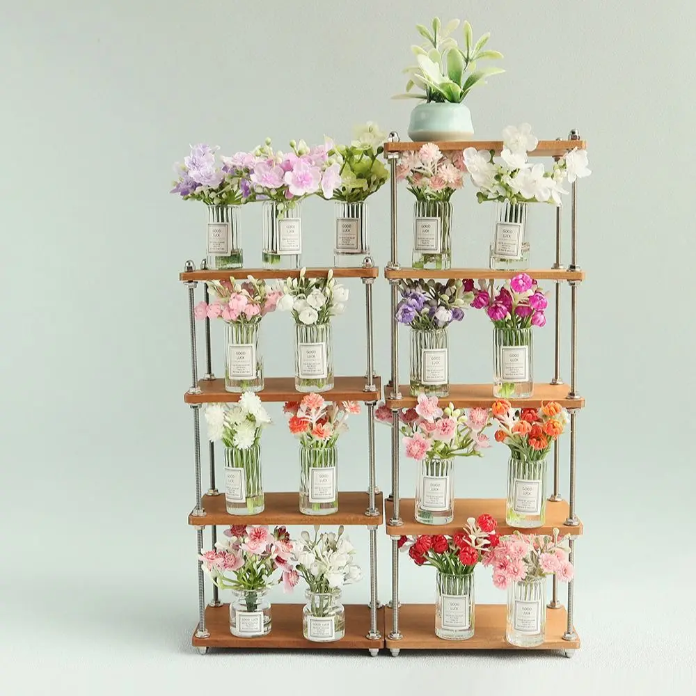 Toy Multicolor Dollhouse Flower Vase 1/6 1/8 1/12 Accessories Micro Jasmine Ikebana Micro Landscape Playing House Floral