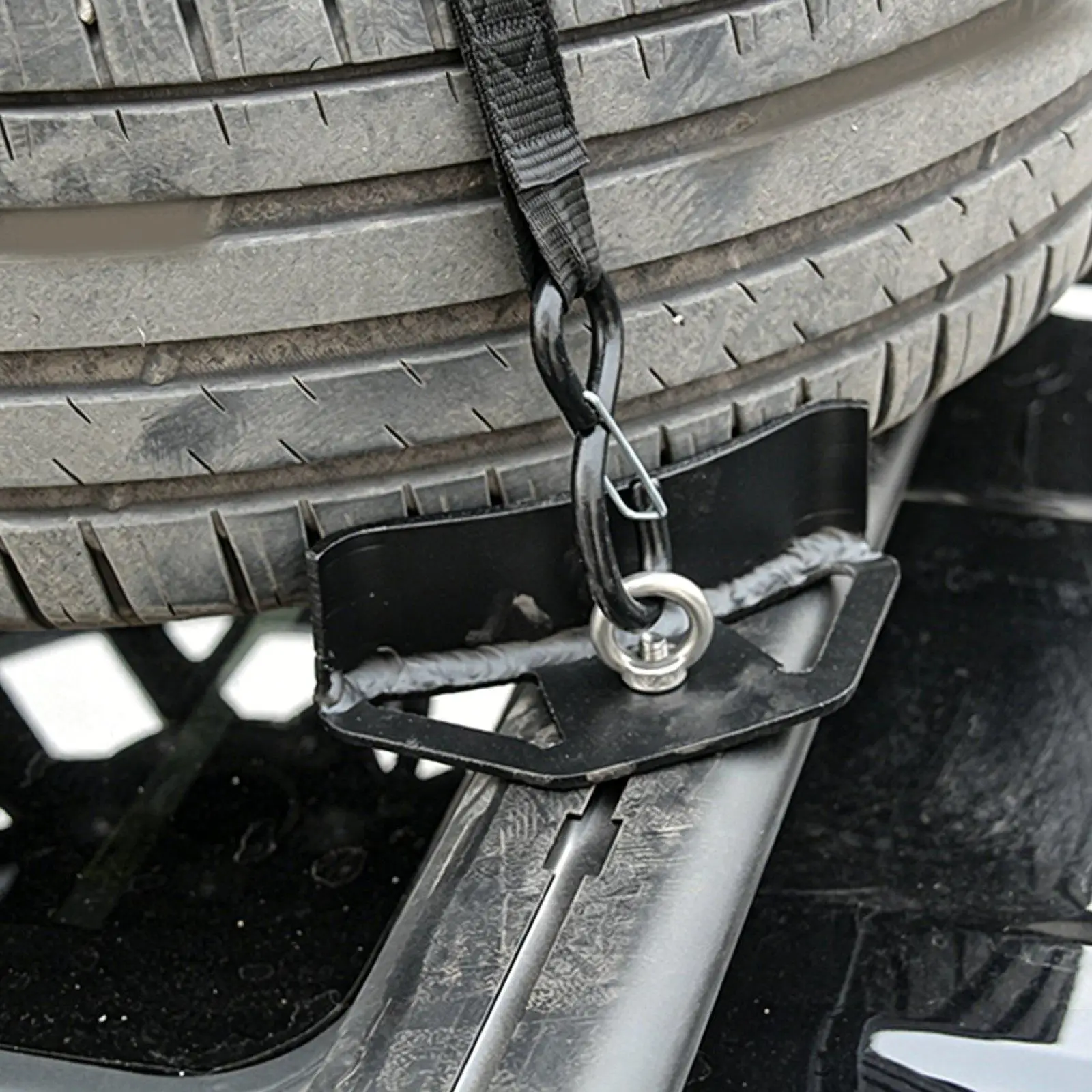 

Spare Tire Carrier Mounting Repair Parts Roof High Performance Easy to Install Aluminum Alloy Fittings Tire Mount