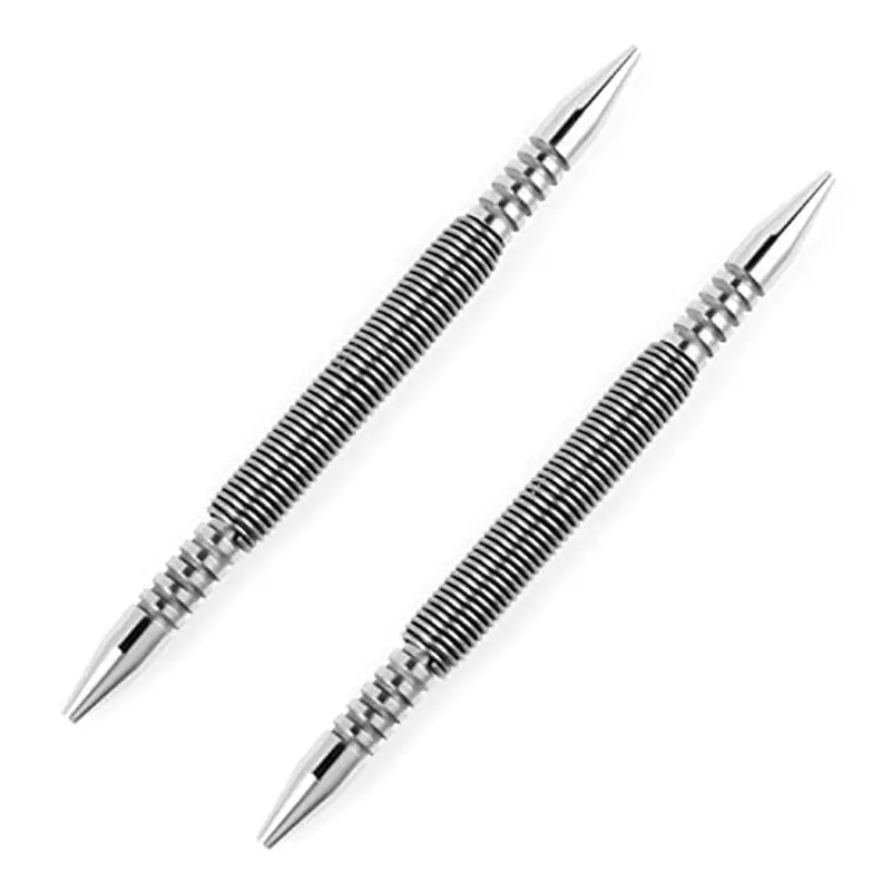 

2 PCS 3/32&1/8Inch Spring Nail Set Hammerless Nail Setter Punch Set Door Hinge Pin Removal Tool
