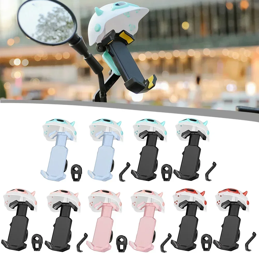 

Bicycle Phone Holder With Sunshade Rain Cover Cycling Phone Holder Stand Electric Motorcycle Delivery Rider Mobile Phone Holder