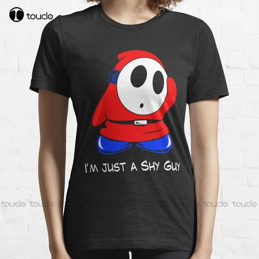 Im Just A Shy Guy Classic T-Shirt Purple Shirt Custom Aldult Teen Unisex Digital Printing Tee Shirt Xs-5Xl Fashion Funny