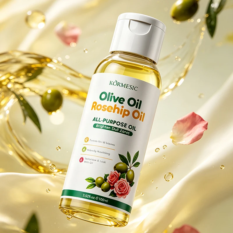 Olive Oil Rosehip Oil Body Care Oil Natural Nourishing Moisturizing Body Massage Oil For Dry Skin Skincare Fresh And Non-greasy