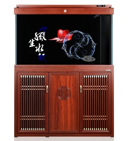 Coofull Curved Eco-Friendly Plastic Desktop Aquarium, Compact Fish Tank, Great Value Easy-Clean Small Tank for Home Office