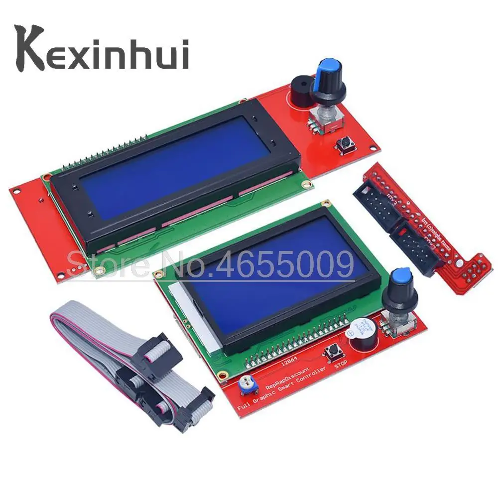 3D 2004 LCD 12864 Display 3D Printer Reprap Smart Adapter Controller Reprap Ramps 1.4 1.6 Mega2560 board 2004LCD Control