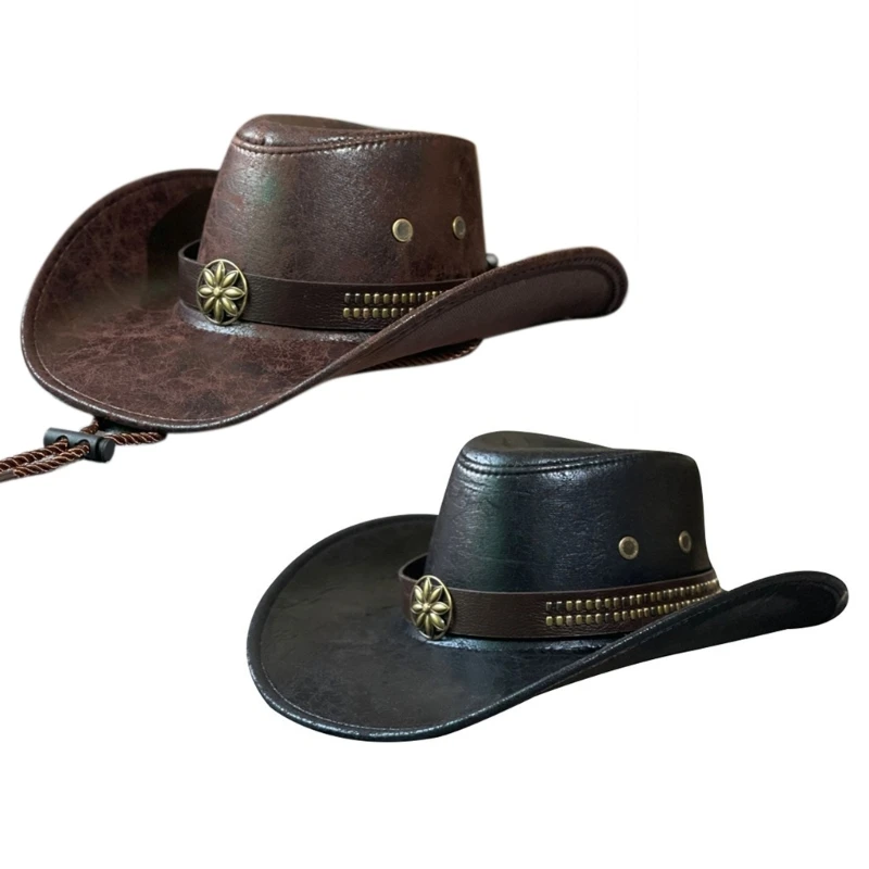 

Shopping Traveling Supplies Western Rivet Cowboy Hat Girl Costume Cosplay Dropship