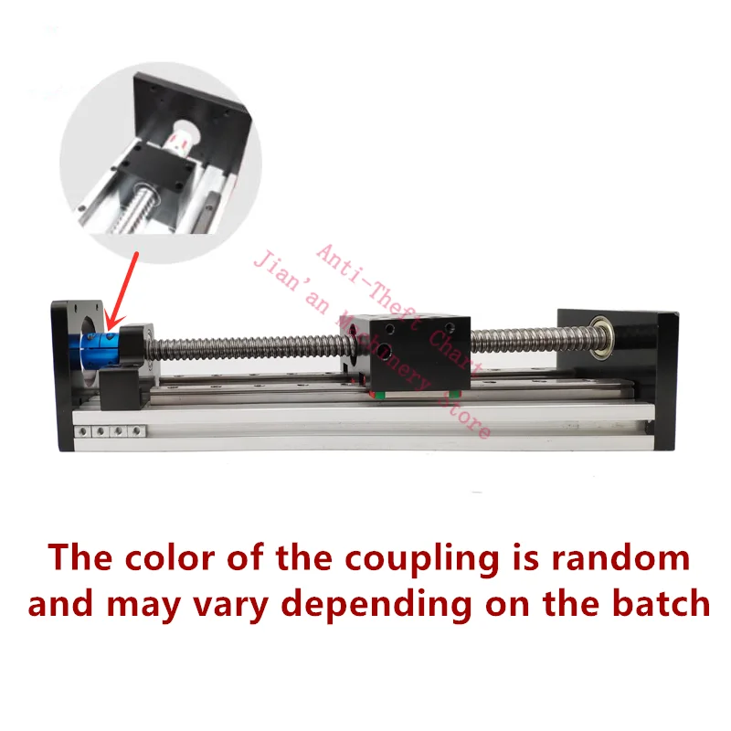 Imagem -02 - Single Slider Duplo Linha Trilho Esfera Parafuso Precisão Linear Slide Guide Cnc Elétrica Cross Module 100500 mm 100-500 mm Gx80