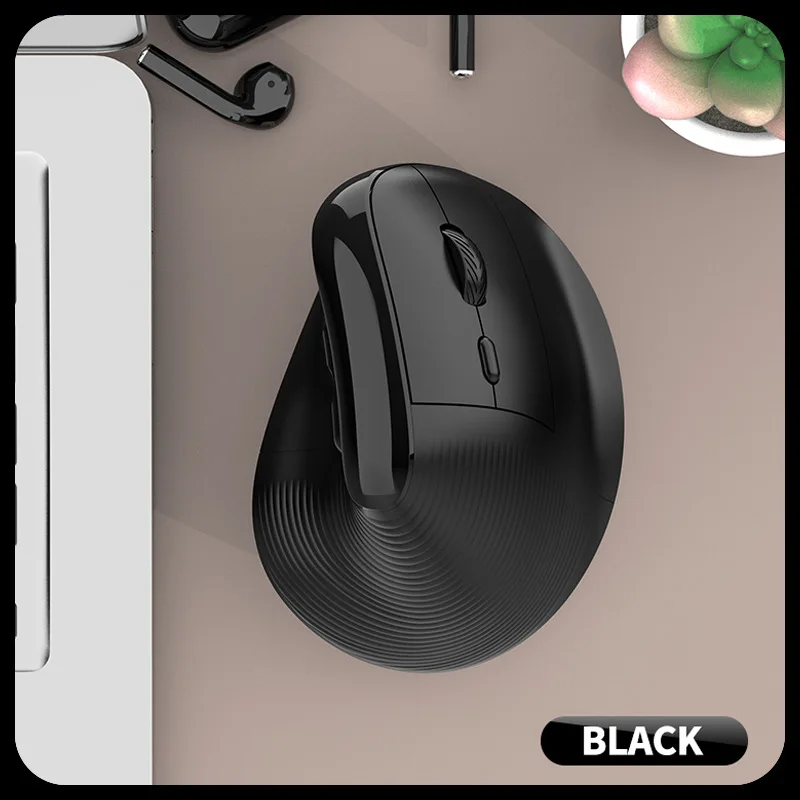 Wireless Bluetooth Ergonomic Vertical Mouse Type-C Rechargeable Dual Mode Mouse Business Silent For Office Computer Laptop