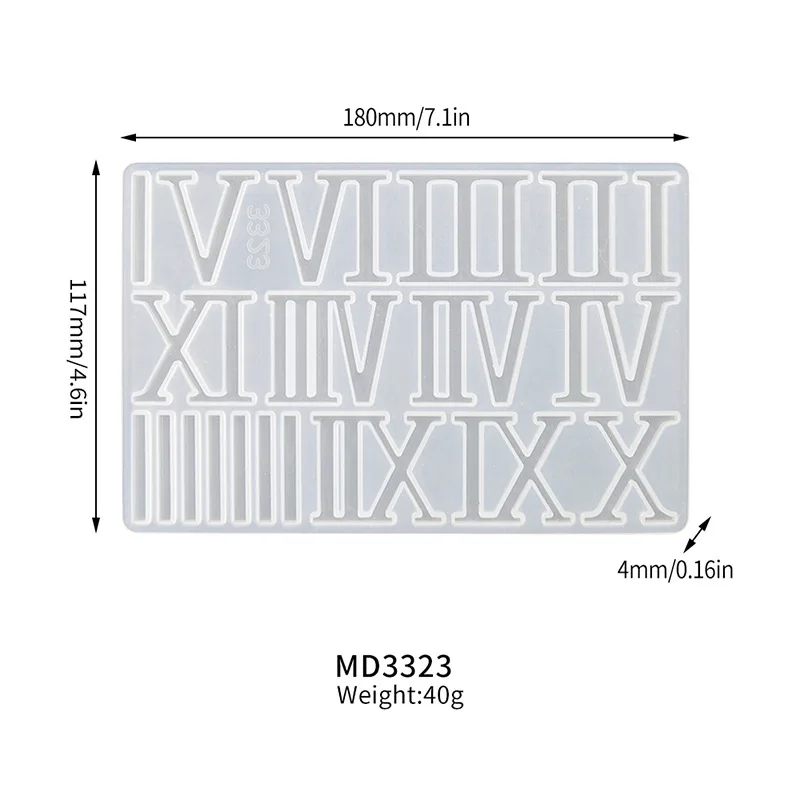 

1 Set Round Resin Dial Roman Numerals Flexible Silicone Casting Diy Wall Home Decor Crafts Supplies Diy Clock Epoxy Molds Wall