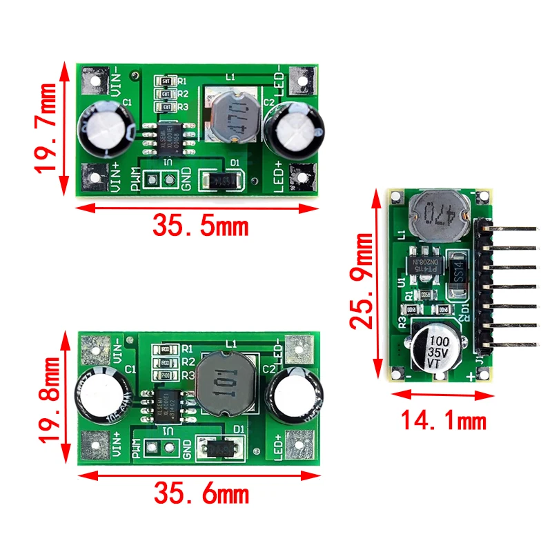 3W 5-35V LED Driver 700mA PWM Dimming DC to DC Step-down Constant Current