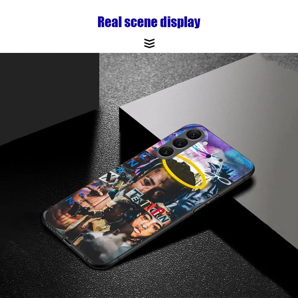 حار X-XX-X T-Tenta-cionS الراب جراب هاتف لسامسونج غالاكسي S25 S24 S23 S22 S21 S20 زائد الترا نوت 20 لينة الأسود #6