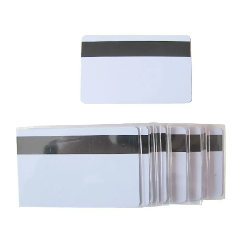 10pcs White PVC Blank Card with Hico Magnetic Stripe Double Sided Printable for Member/Credit/Gift/Photo ID Badge Card